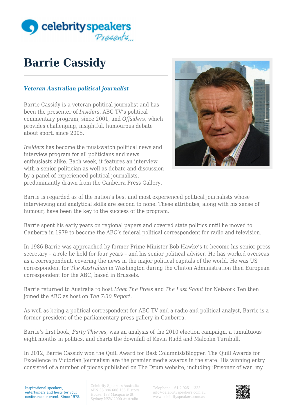 Barrie Cassidy