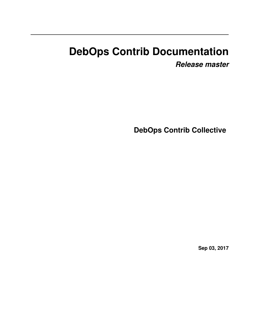 Debops Contrib Documentation Release Master