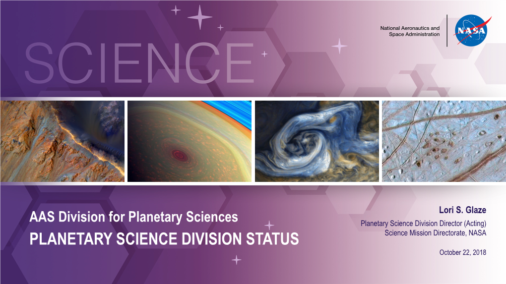 The New Planetary Science Division Template