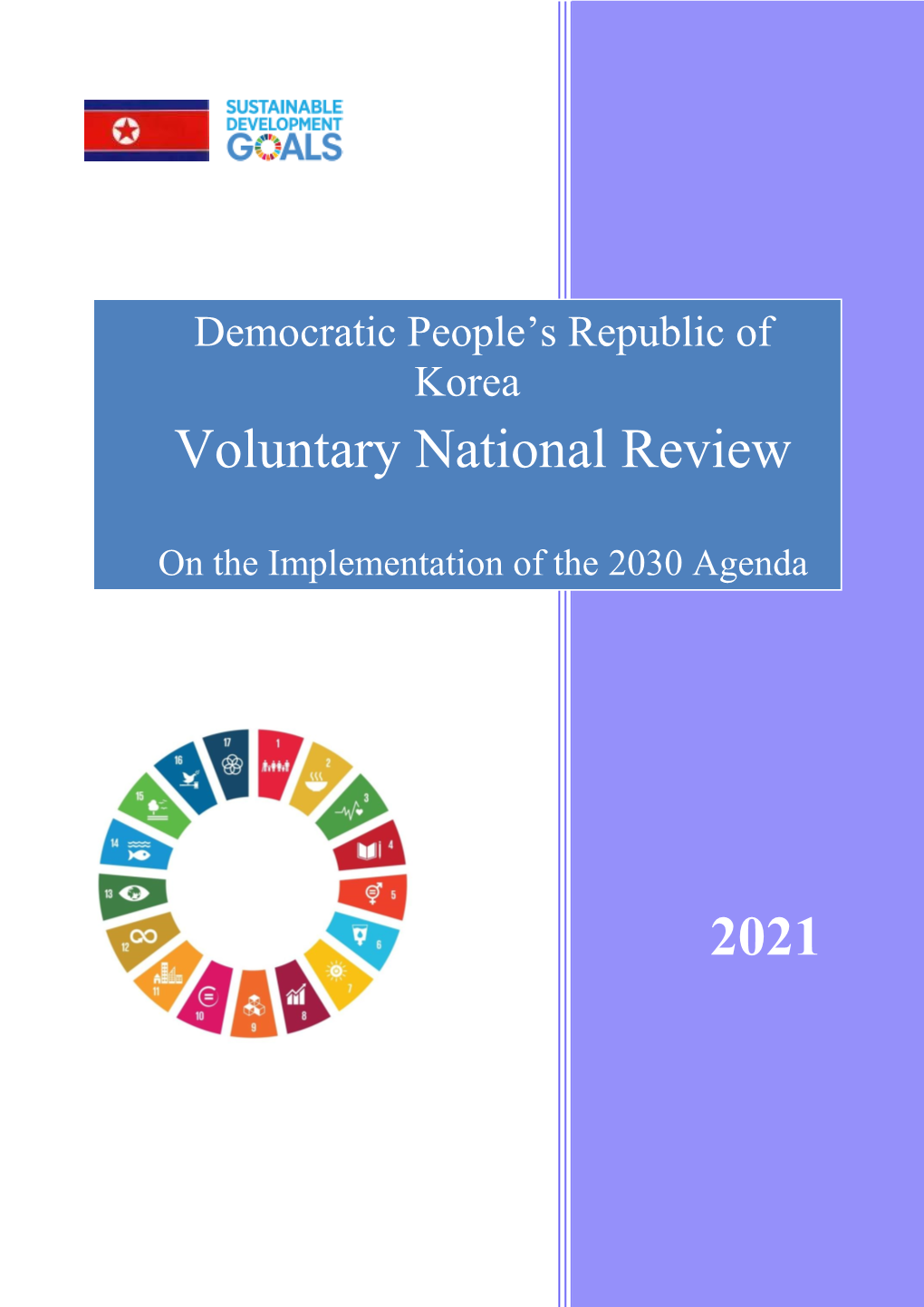 2021 VNR Report DPRK