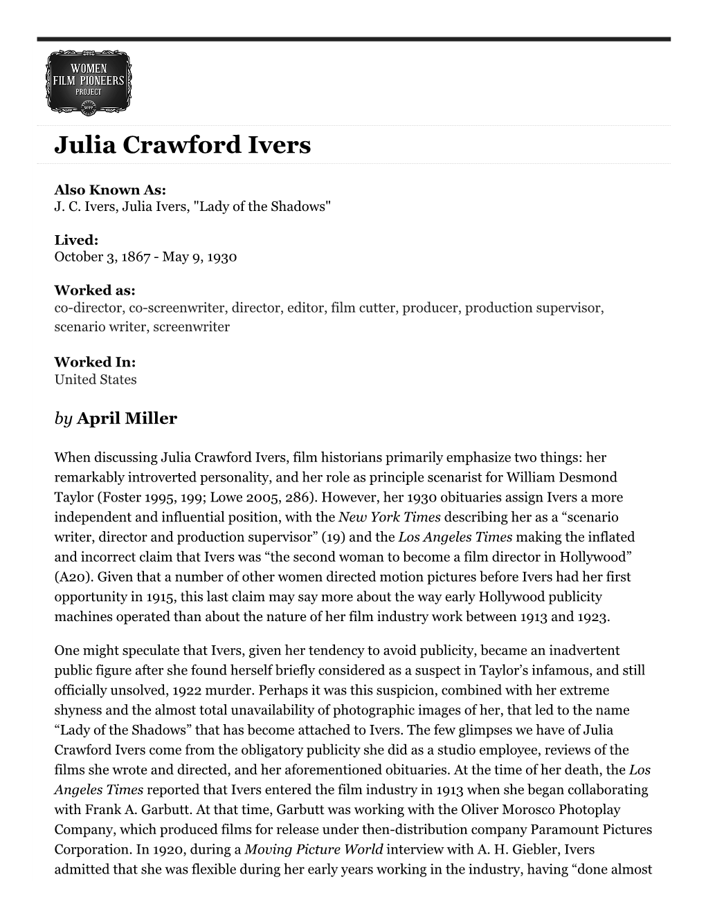 Julia Crawford Ivers