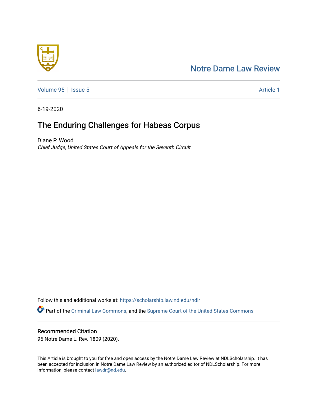 The Enduring Challenges for Habeas Corpus