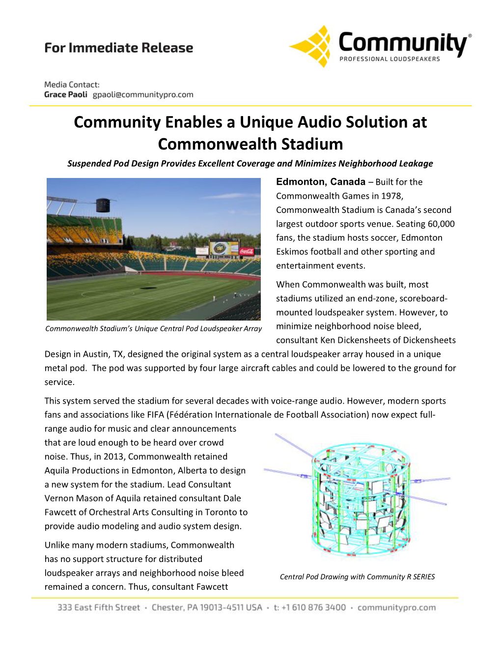 Community Enables a Unique Audio Solution at Commonwealth