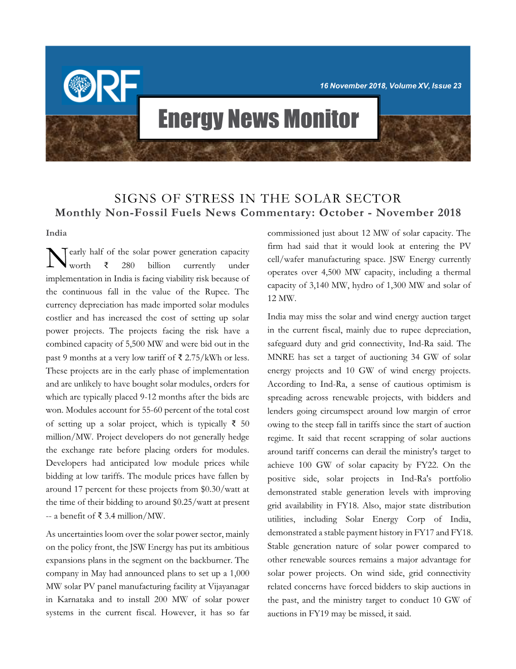 Energy News Monitor