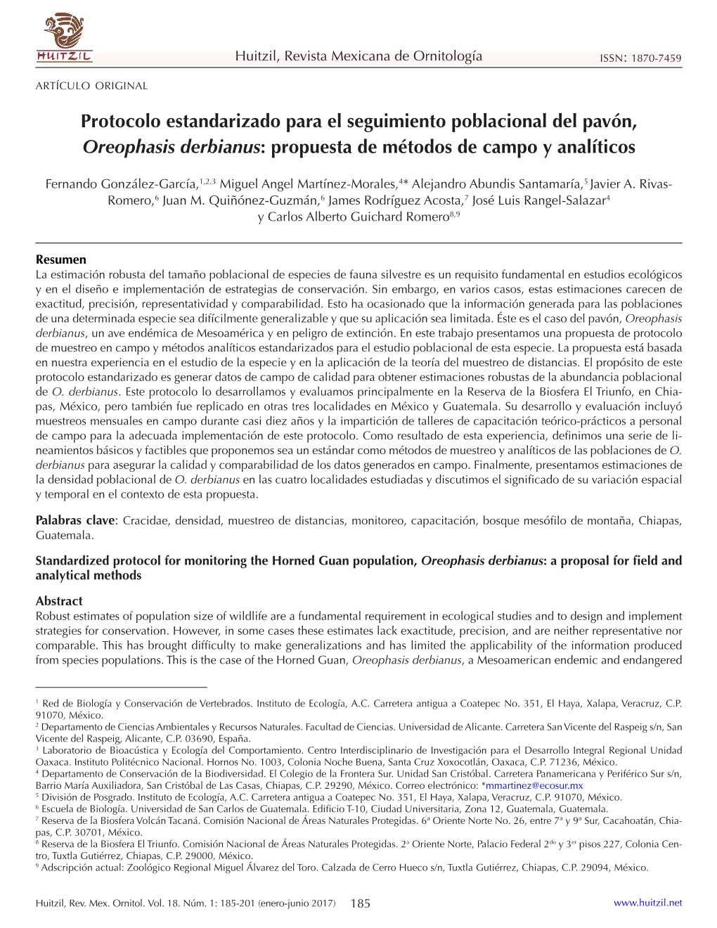 Protocolo Monitoreo Pavo De Cacho.Pdf