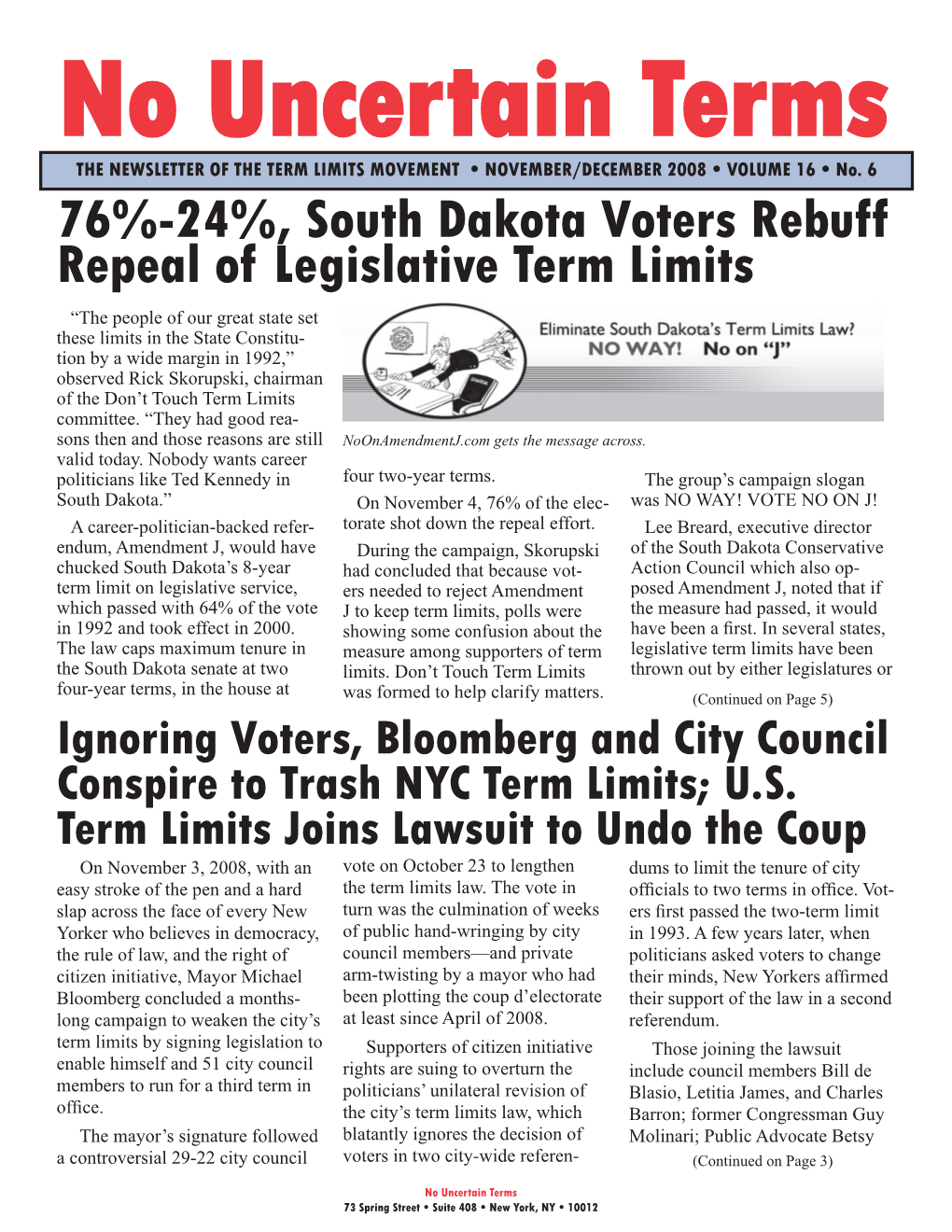 76%-24%, South Dakota Voters Rebuff Repeal Of