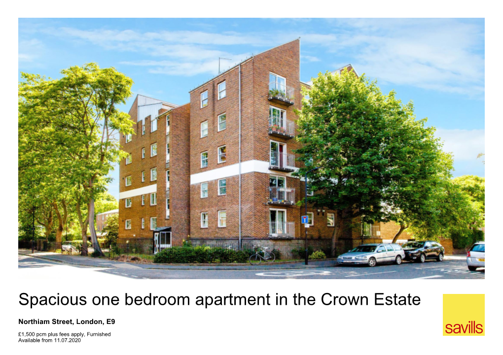 Spacious One Bedroom Apartment in the Crown Estate