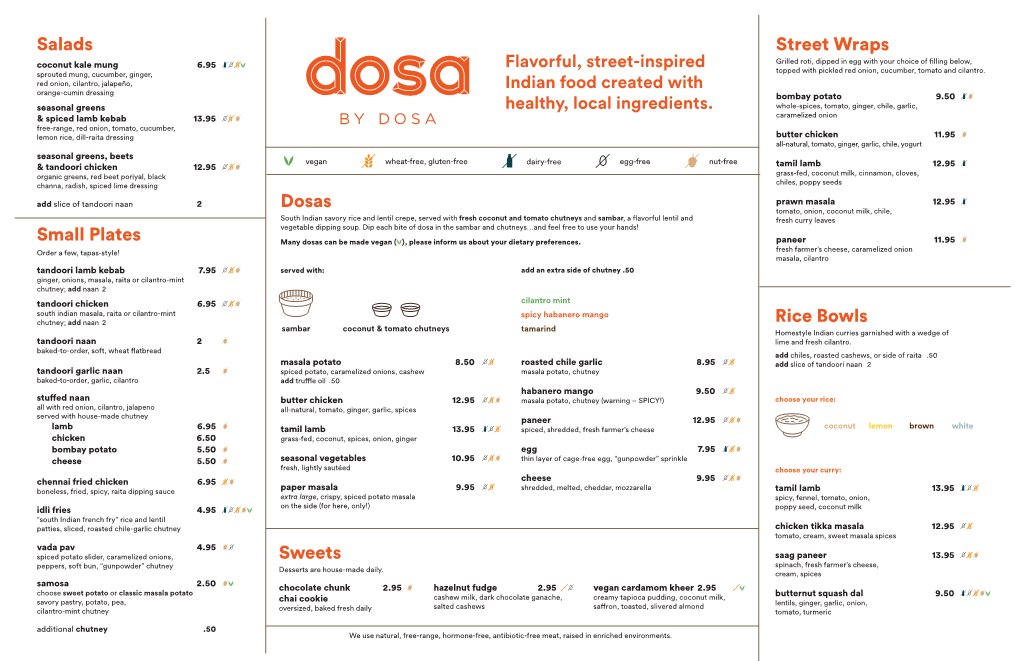 Dosa by DOSA Oakland Menu PRIMARY 2-8-2018