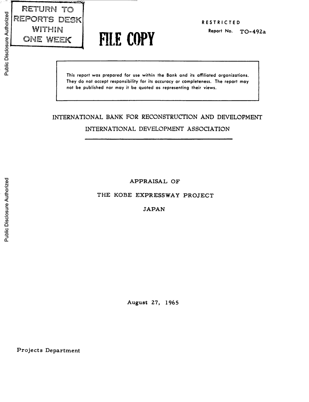 World Bank Document