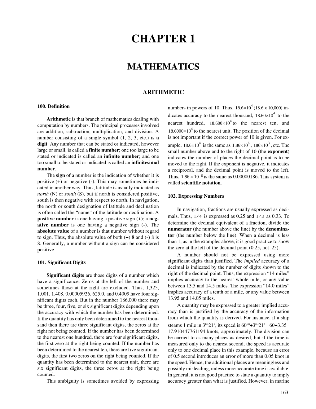 Chapter 1- Mathematics