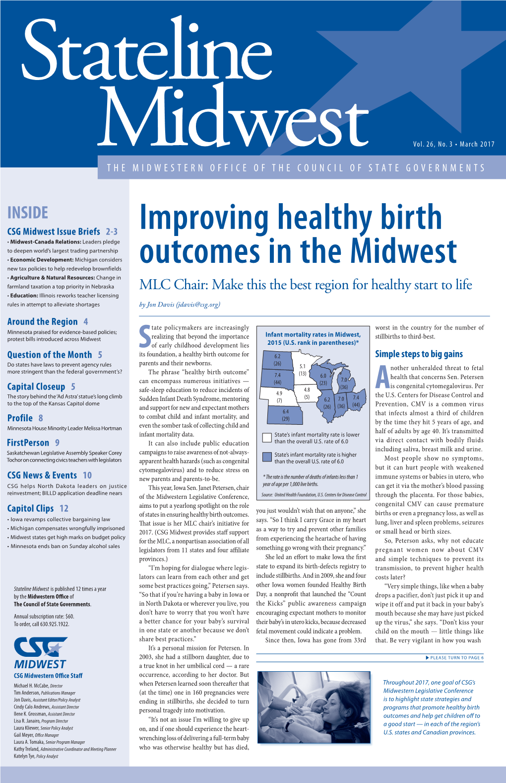 Stateline Midwest Is Published 12 Times a Year Some Best Practices Going,” Petersen Says