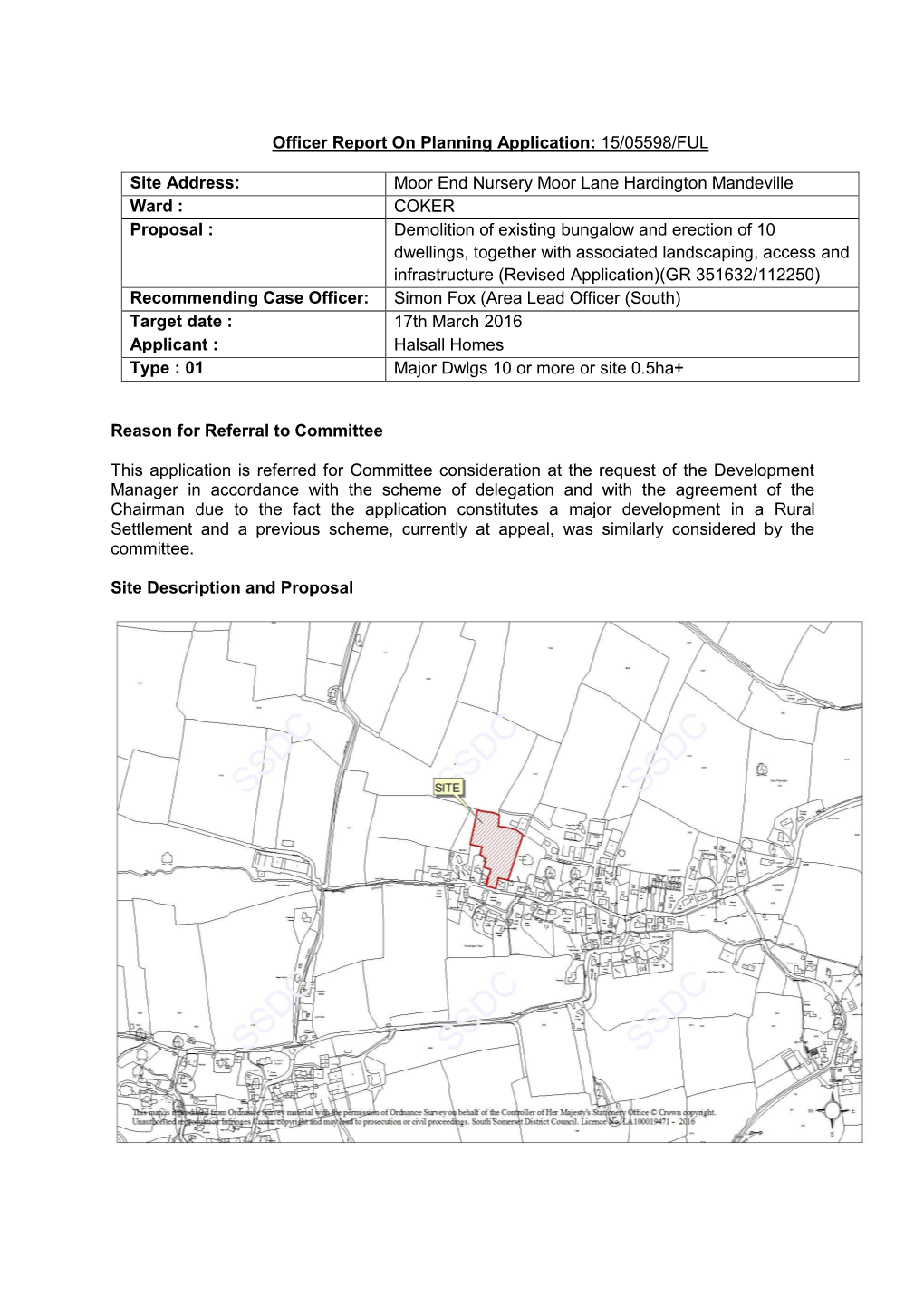 Planning Application 15/05598/FUL