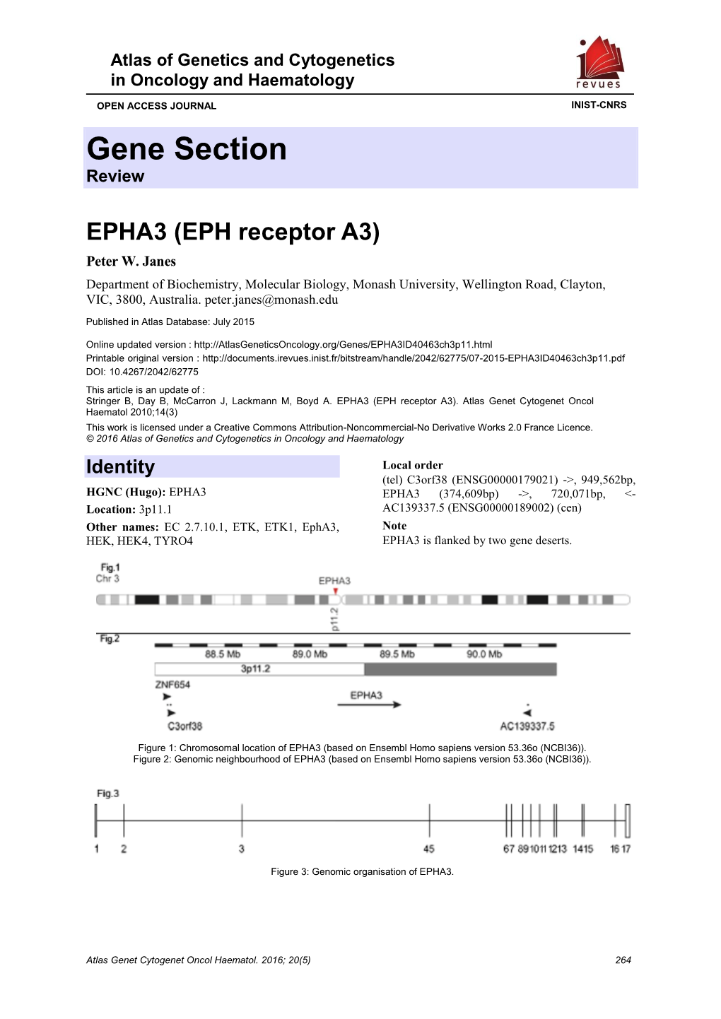 Gene Section Review