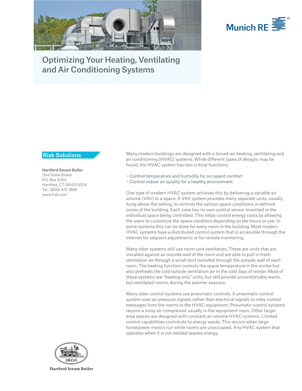 Optimizing Your Heating, Ventilating and Air Conditioning Systems