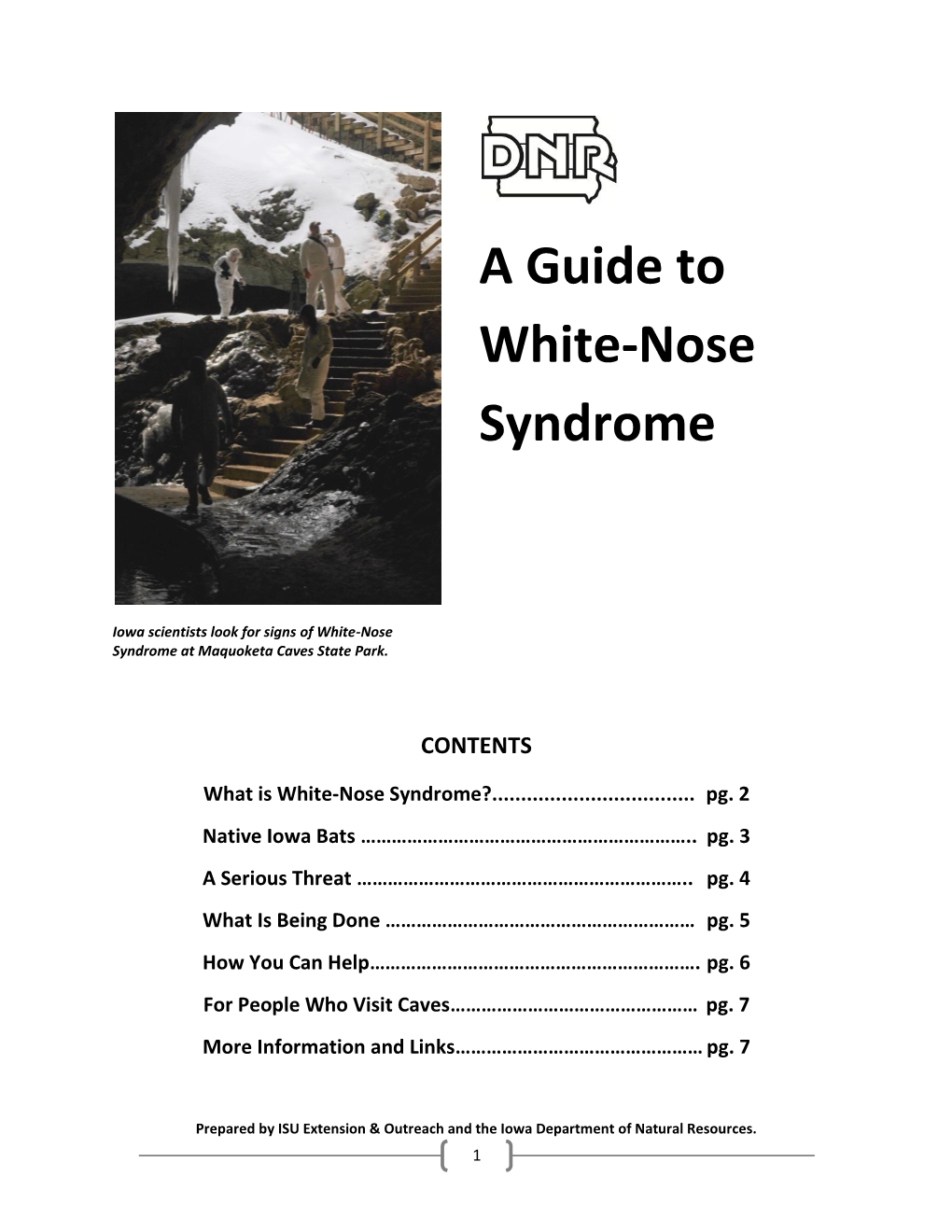 A Guide to White-Nose Syndrome