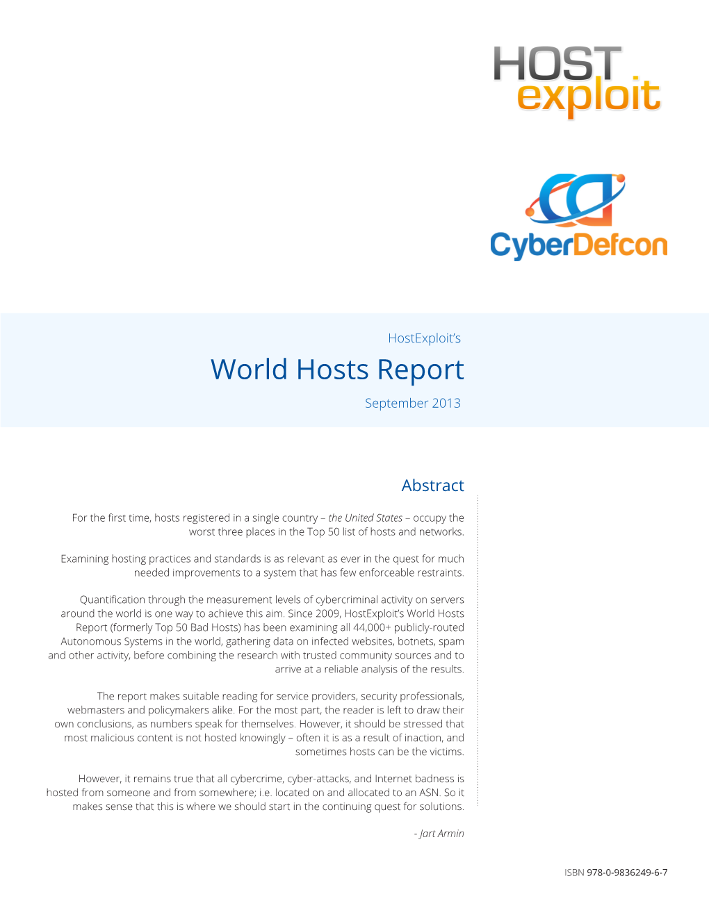 Hostexploit's World Hosts Report