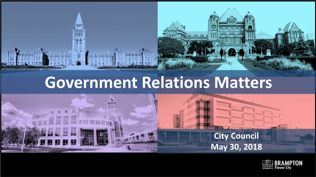 Government Relations Matters