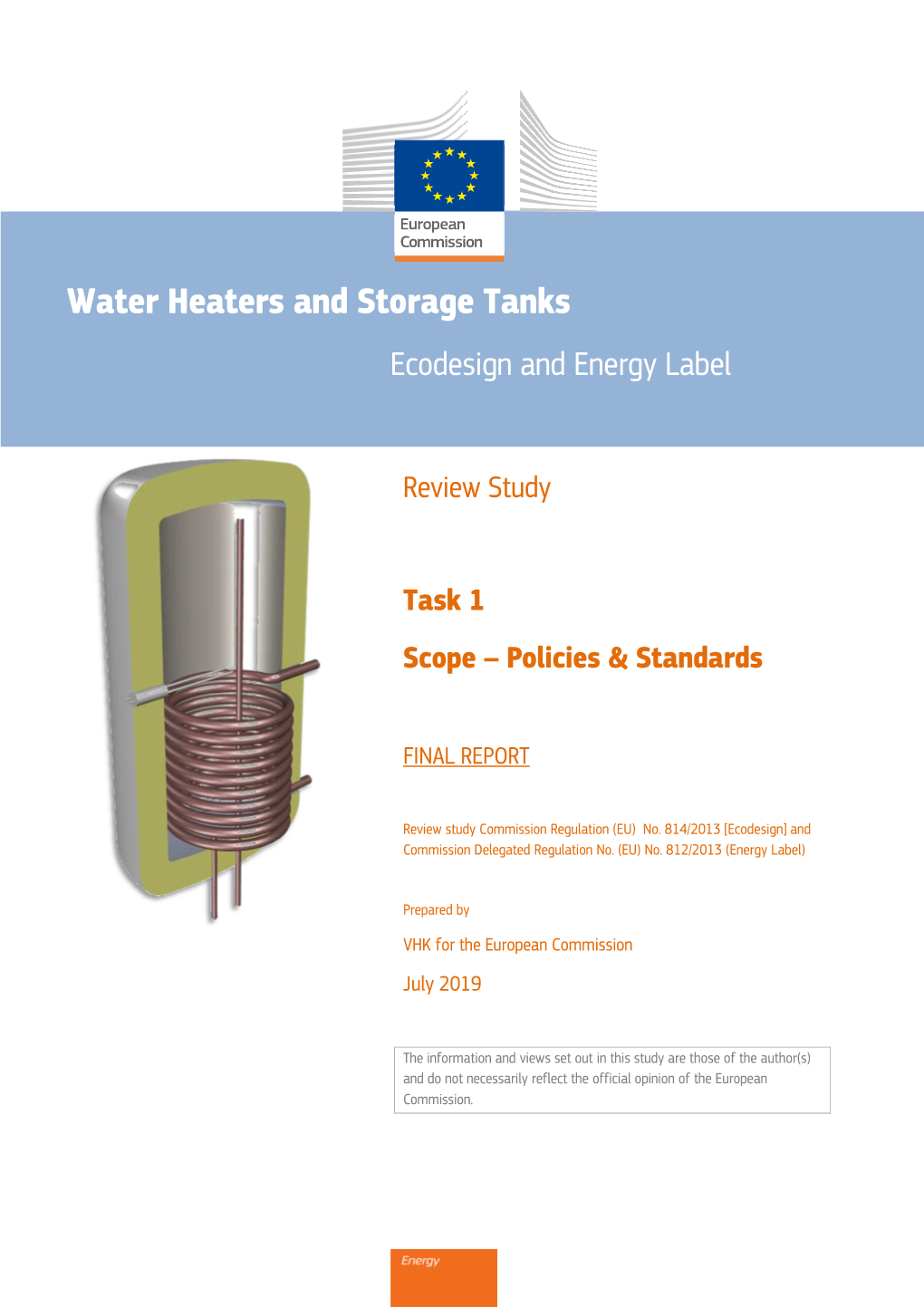 Water Heaters and Storage Tanks Ecodesign and Energy Label