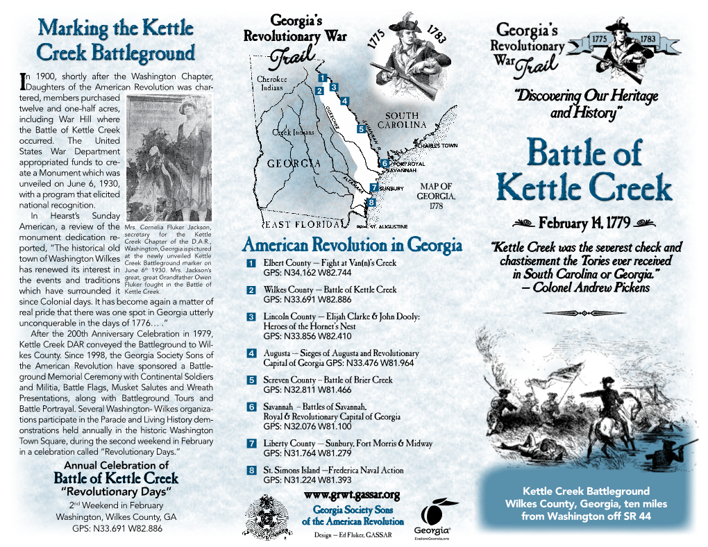 Battle of Kettle Creek 5 Occurred