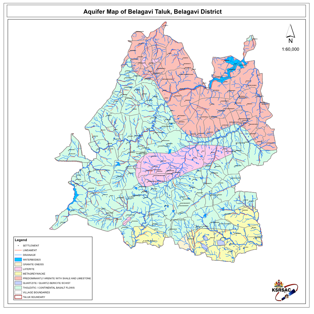 Aquifer Map of Belagavi Taluk, Belagavi District