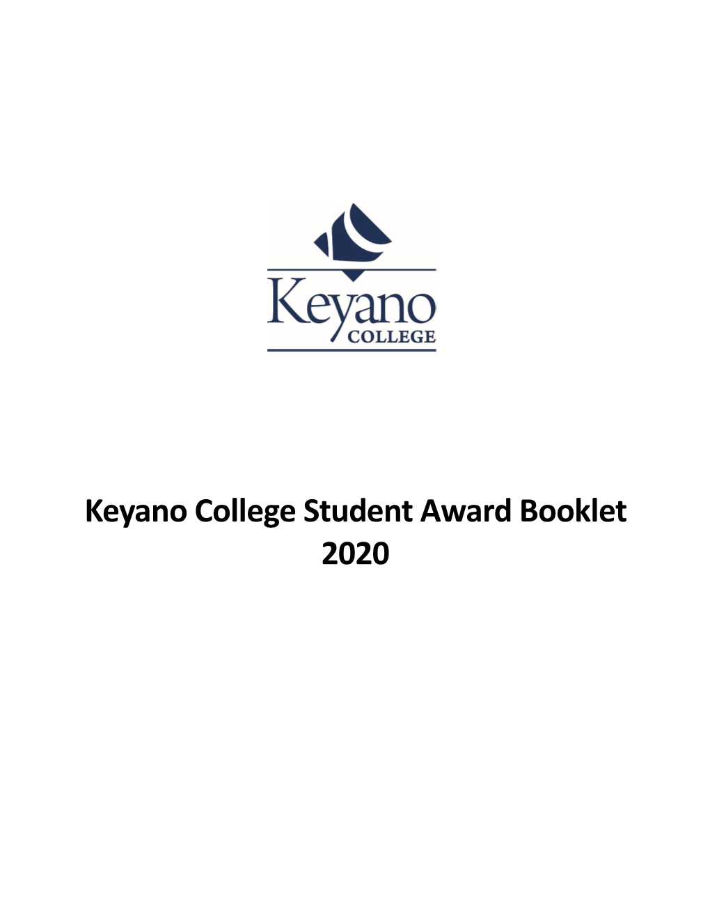 Keyano College Student Award Booklet 2020