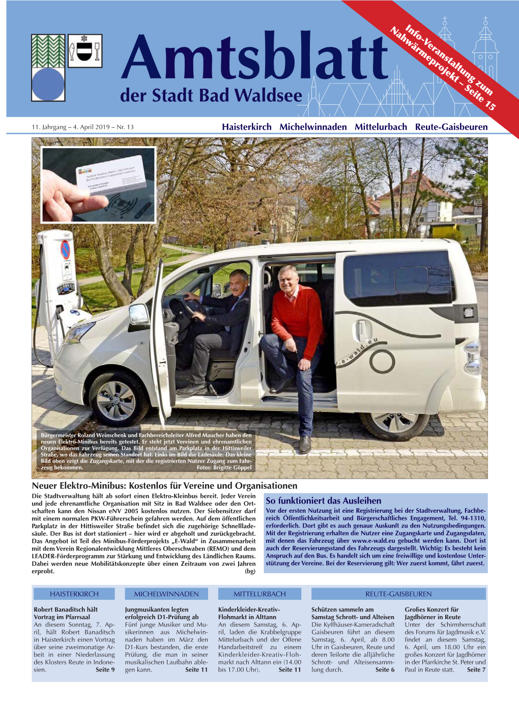 Amtsblatt Nr. 13 – 04.04.2019