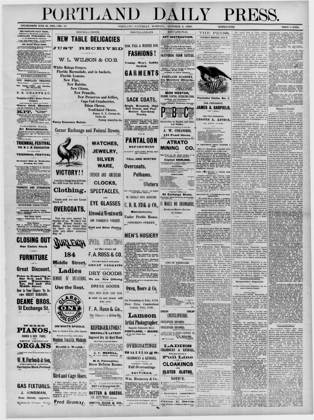 Portland Daily Press: October 09,1880