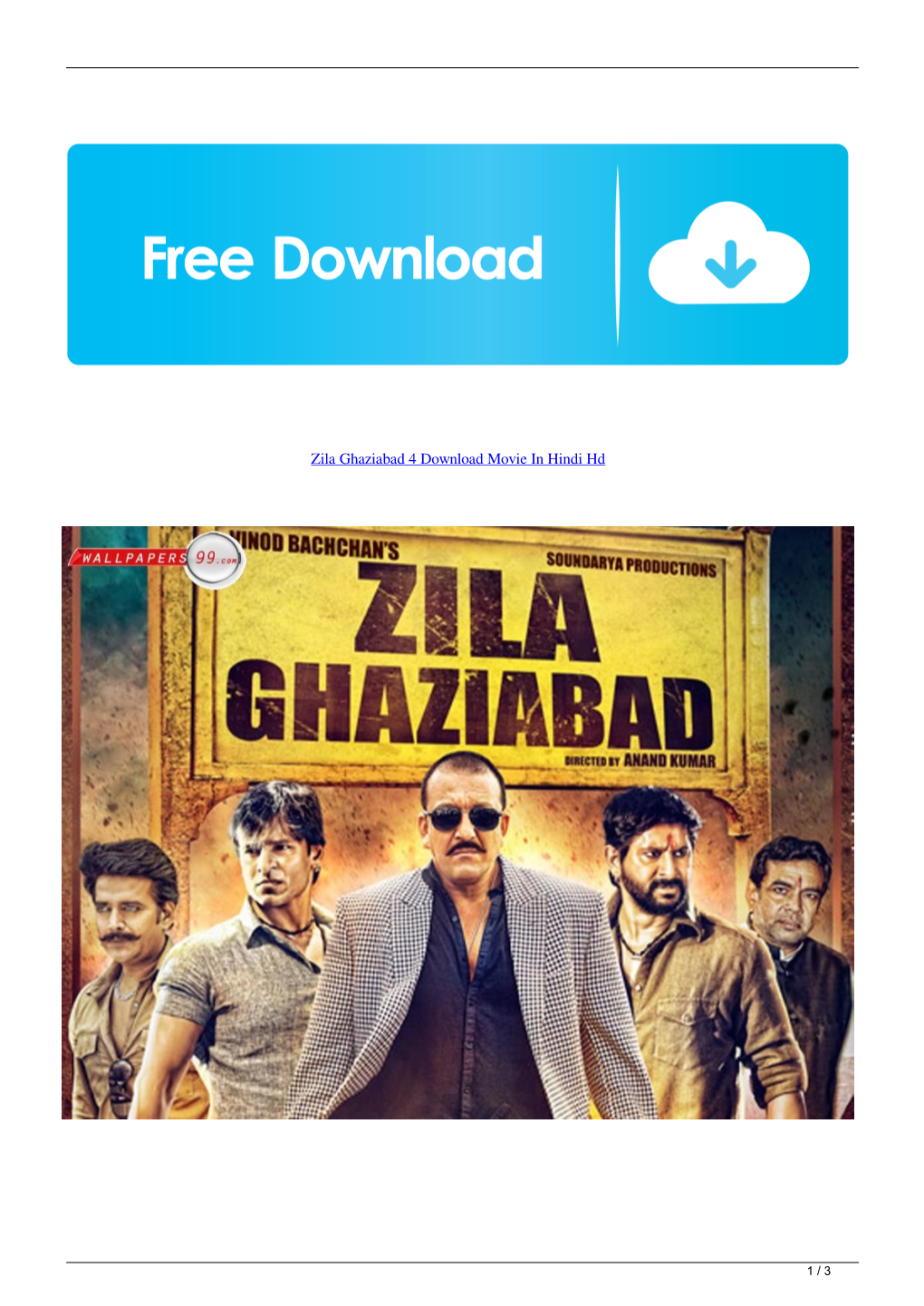 Zila Ghaziabad 4 Download Movie in Hindi Hd