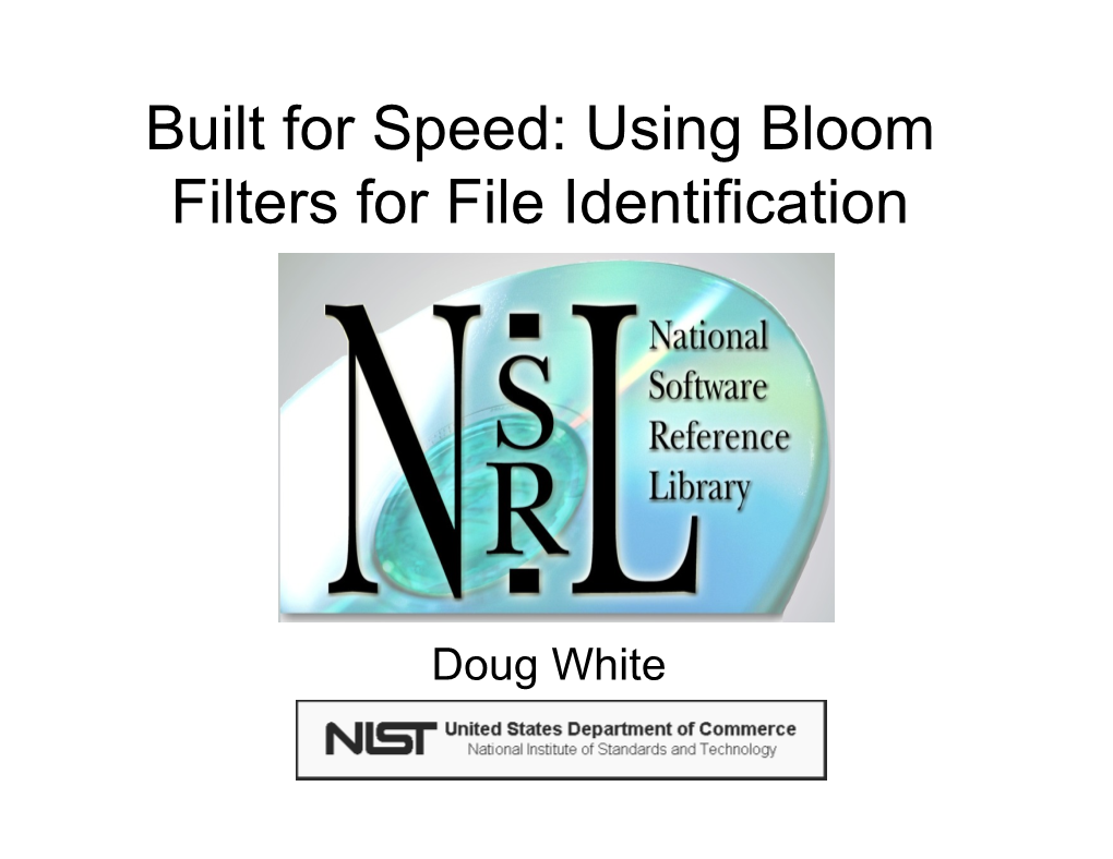 Using Bloom Filters for File Identification
