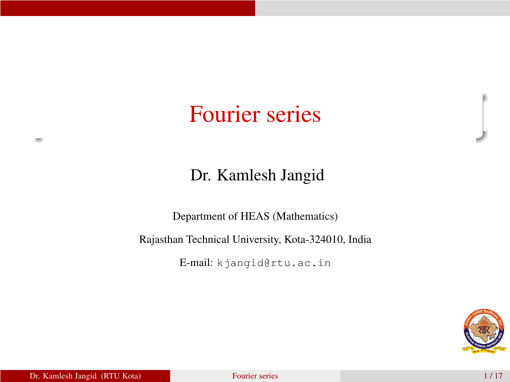 Fourier Series