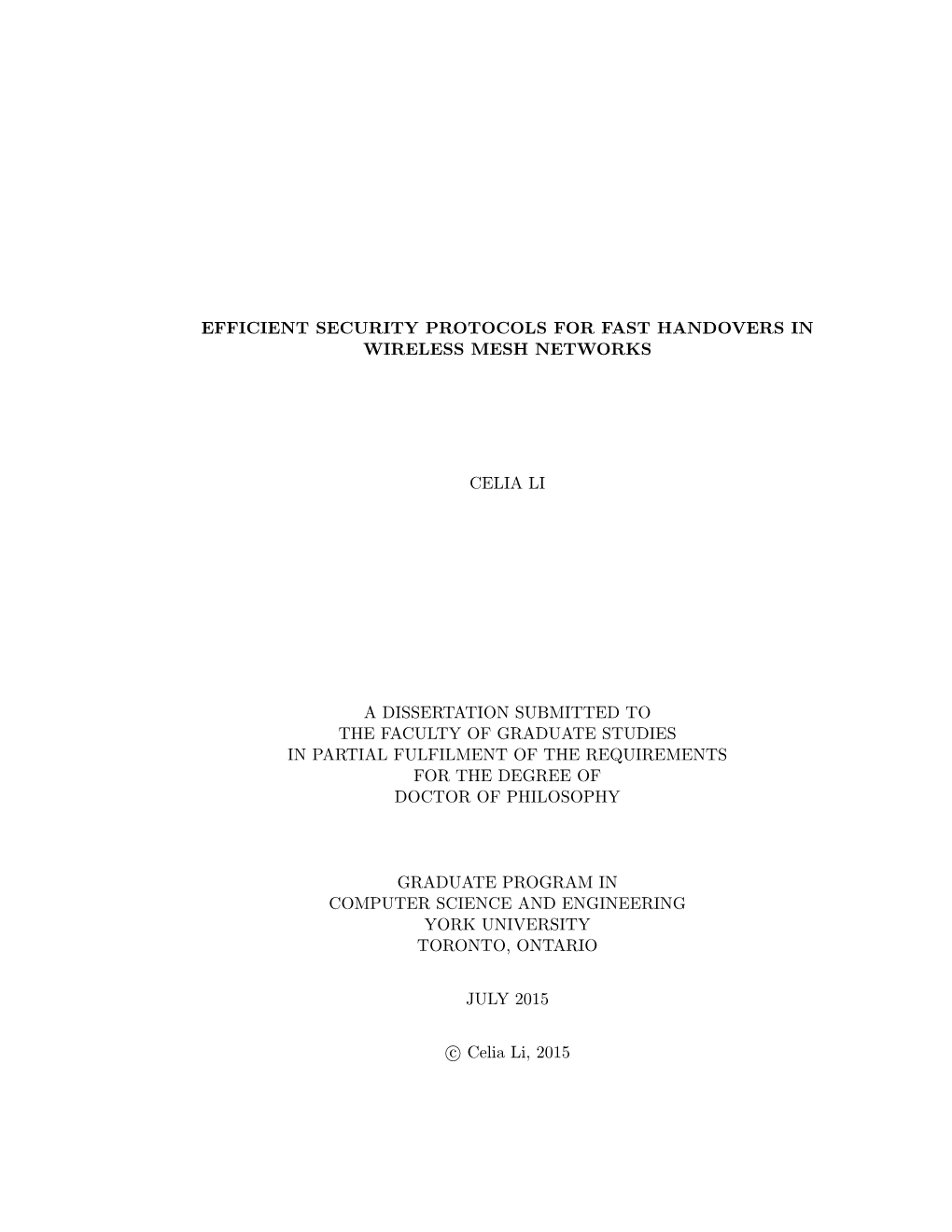 Efficient Security Protocols for Fast Handovers in Wireless Mesh Networks