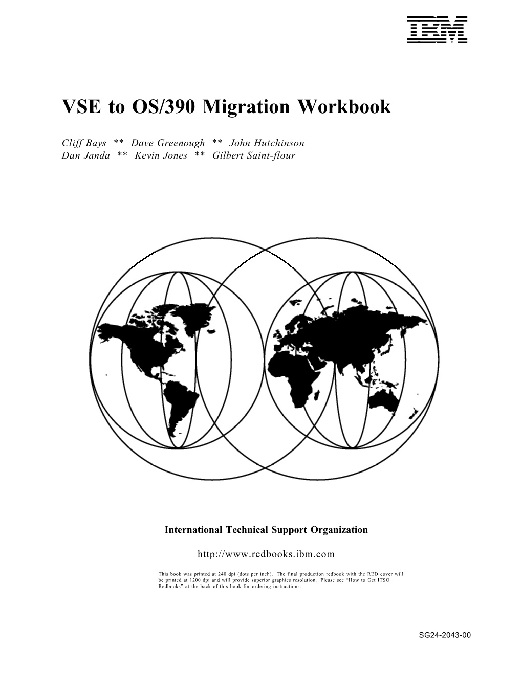 VSE to OS/390 Migration Workbook