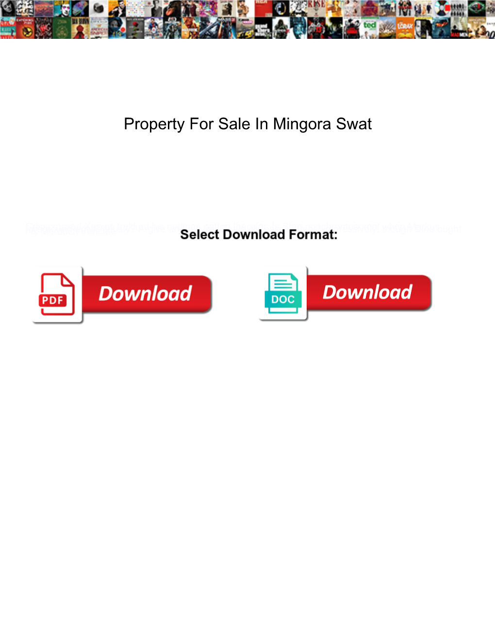 Property for Sale in Mingora Swat