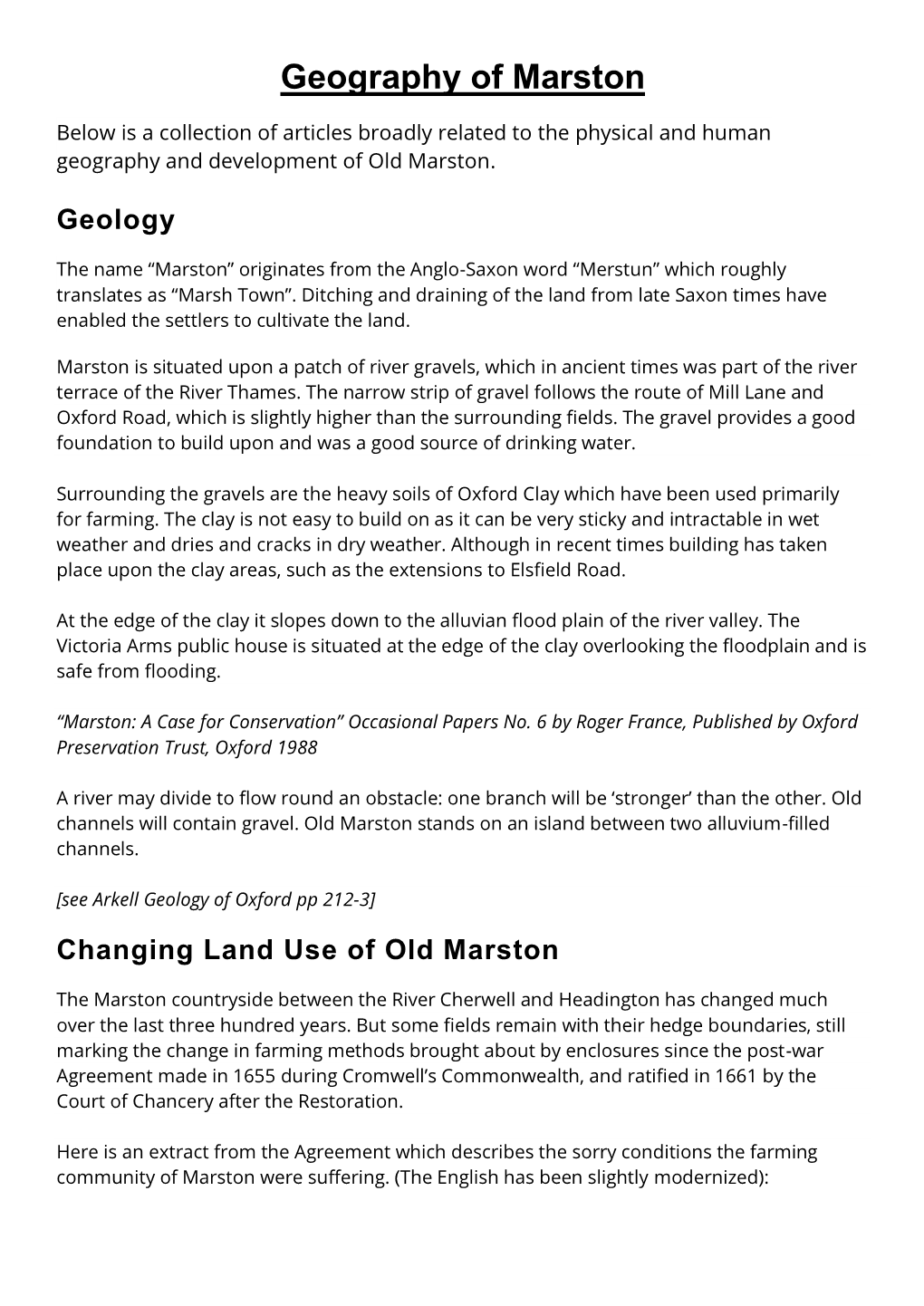 Geography of Marston