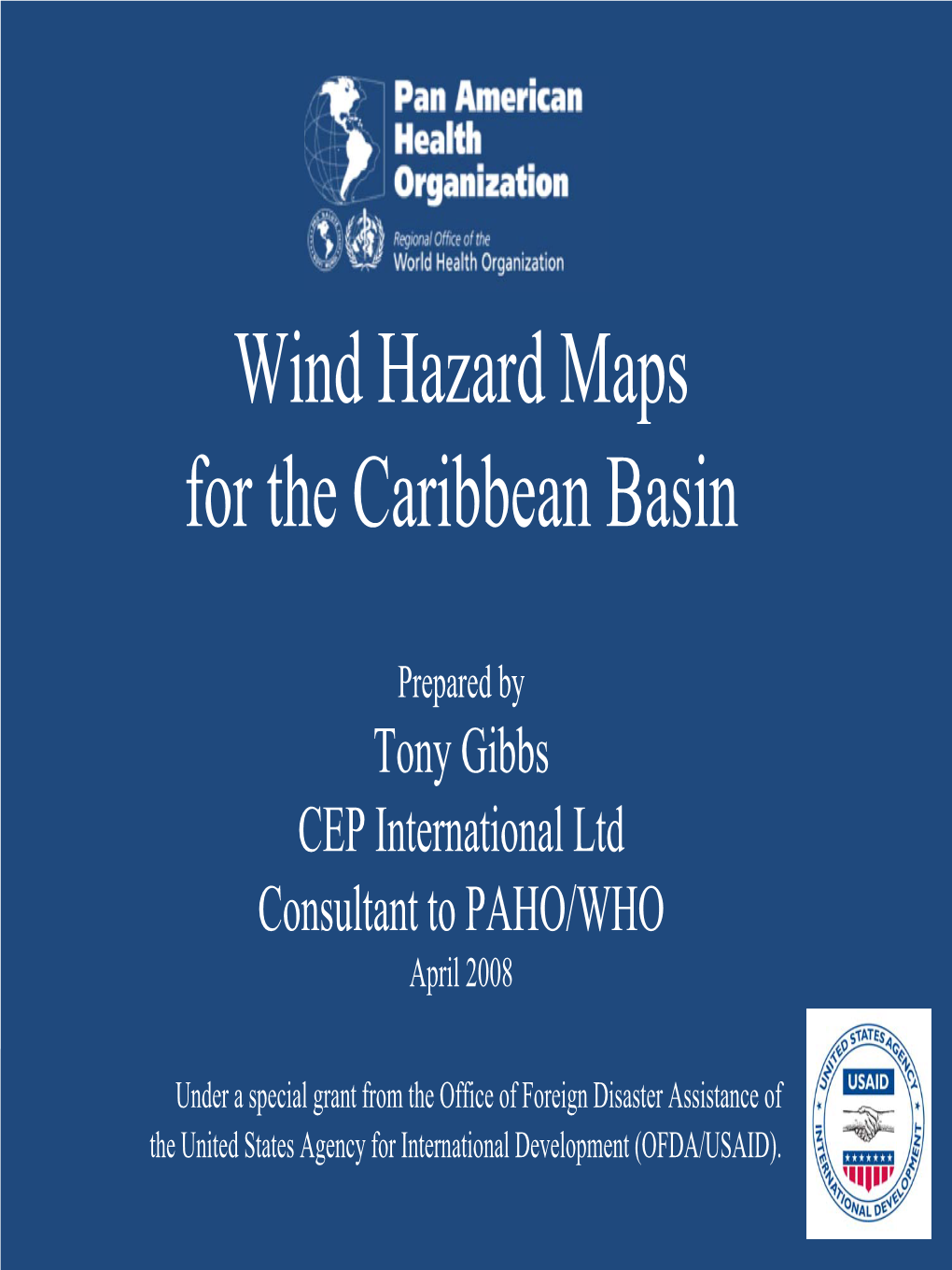 Wind Hazard Maps for the Caribbean Basin