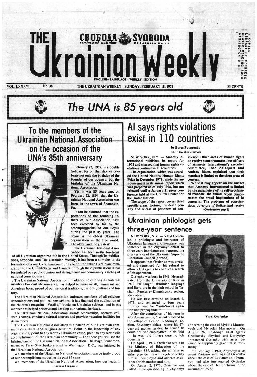 The Ukrainian Weekly 1979, No.7