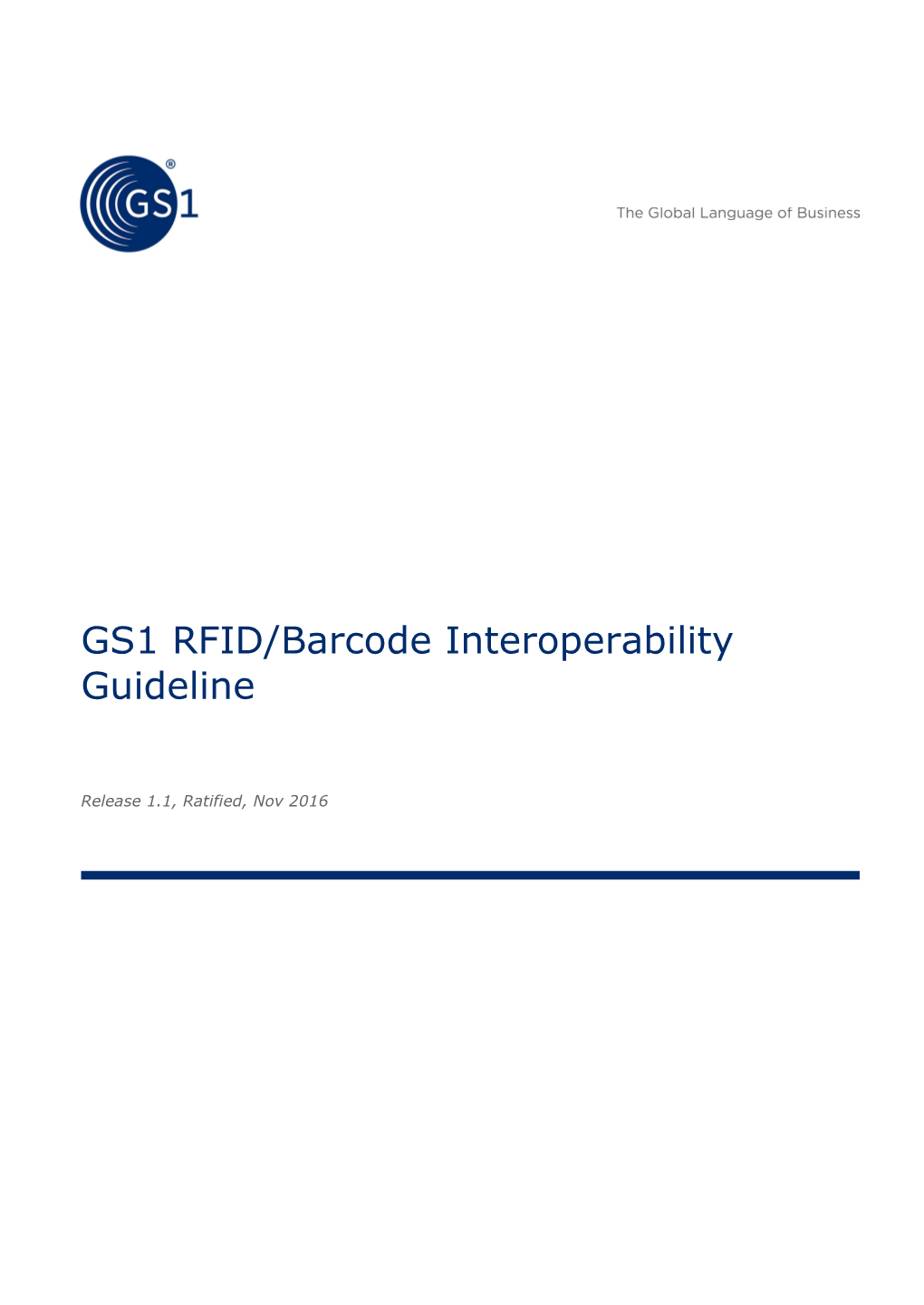 GS1 RFID/Barcode Interoperability Guideline