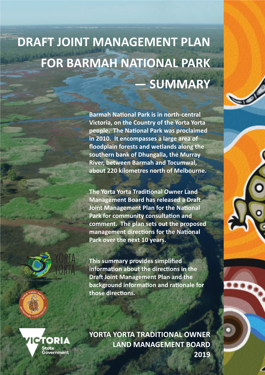 Draft Joint Management Plan for Barmah National Park — Summary