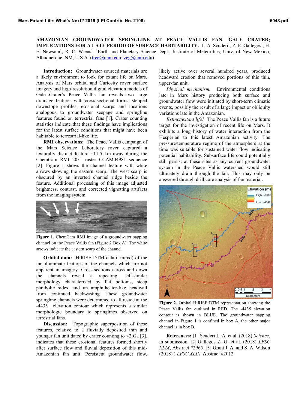 Amazonian Groundwater Springline at Peace Vallis Fan, Gale Crater; Implications for a Late Period of Surface Habitability