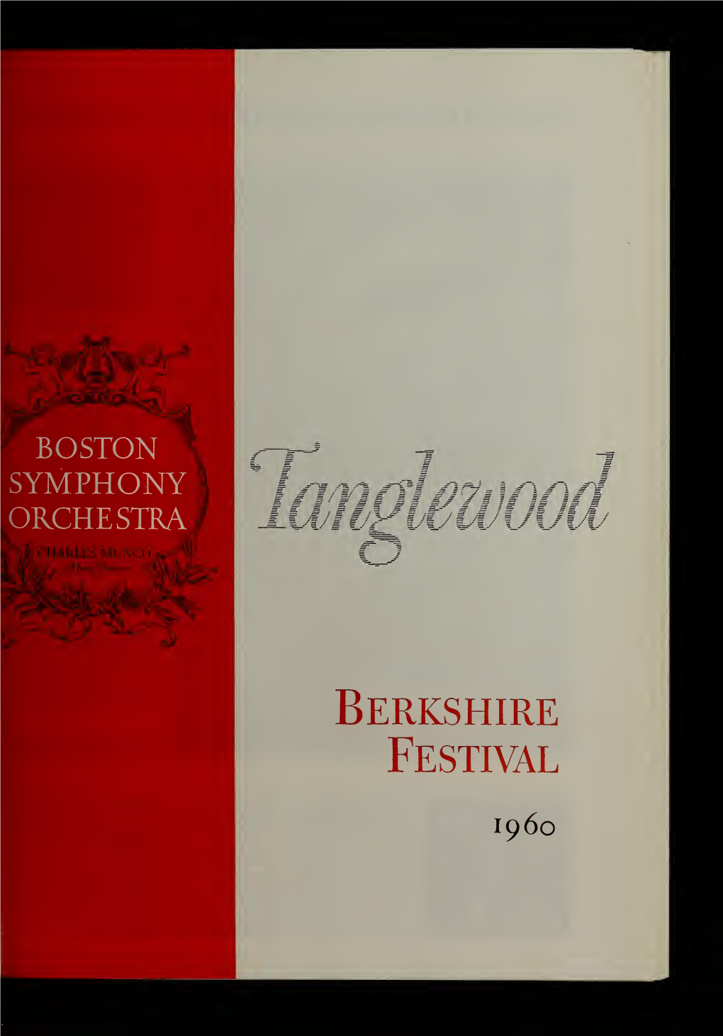 Boston Symphony Orchestra Concert Programs, Summer, 1959-1960