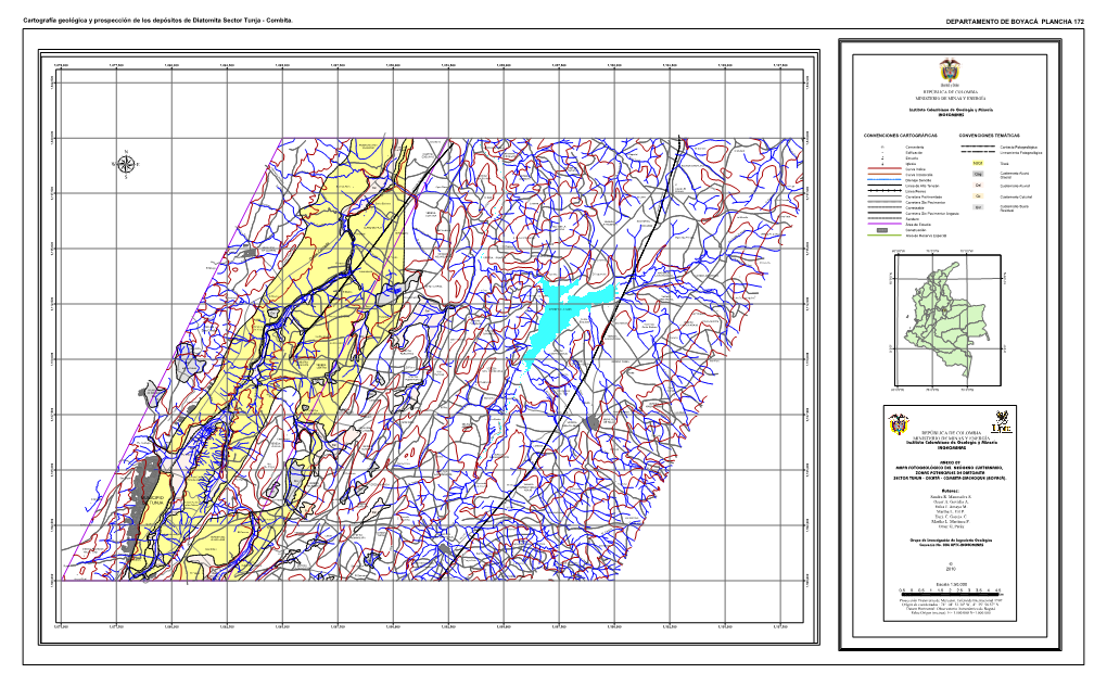 Combita. DEPARTAMENTO DE BOYACÁ PLANCHA 172