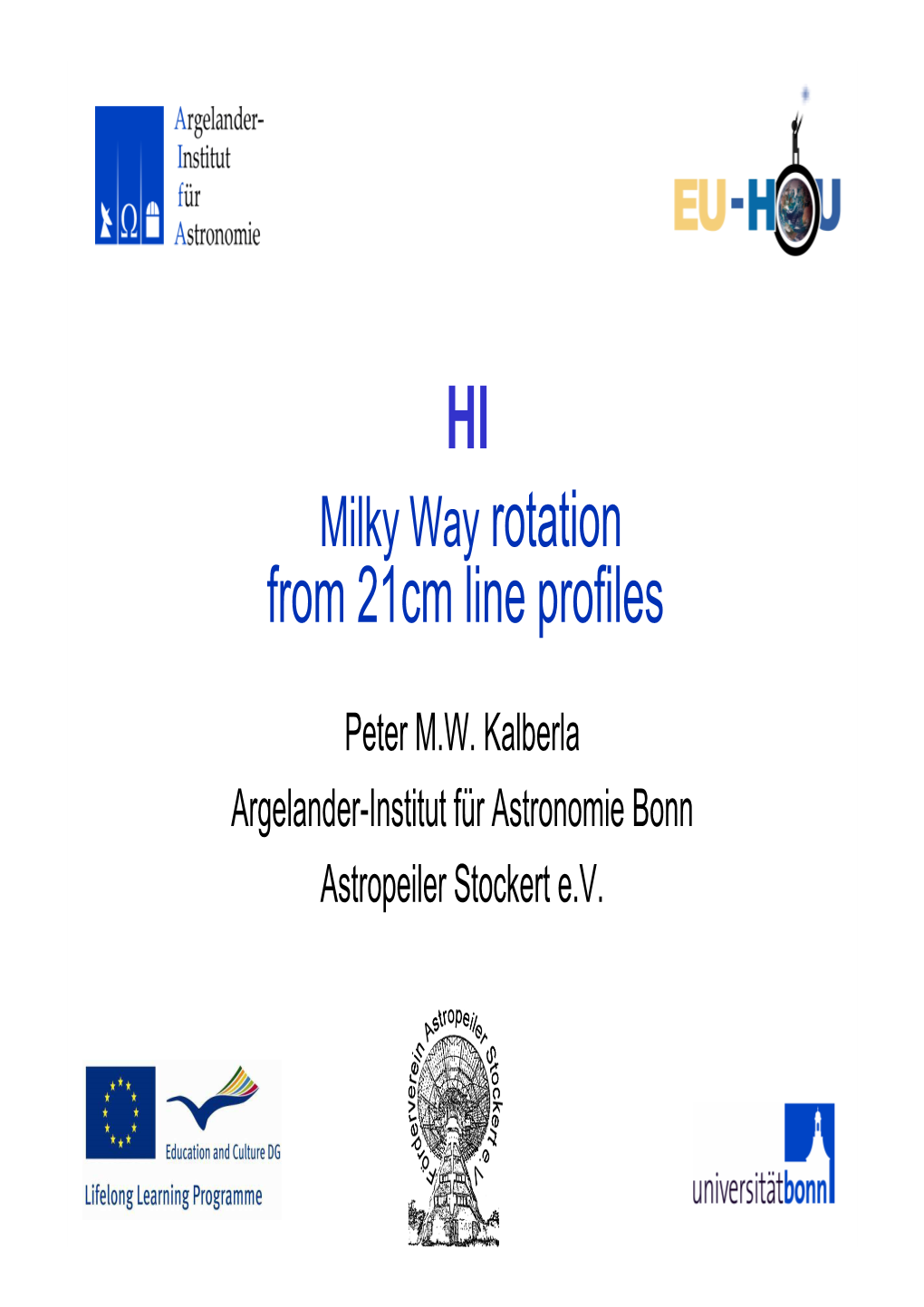 Rotation Curve of the Milky Way