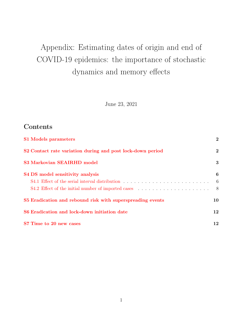 Estimating Dates of Origin and End of COVID-19 Epidemics: the Importance of Stochastic Dynamics and Memory Eﬀects