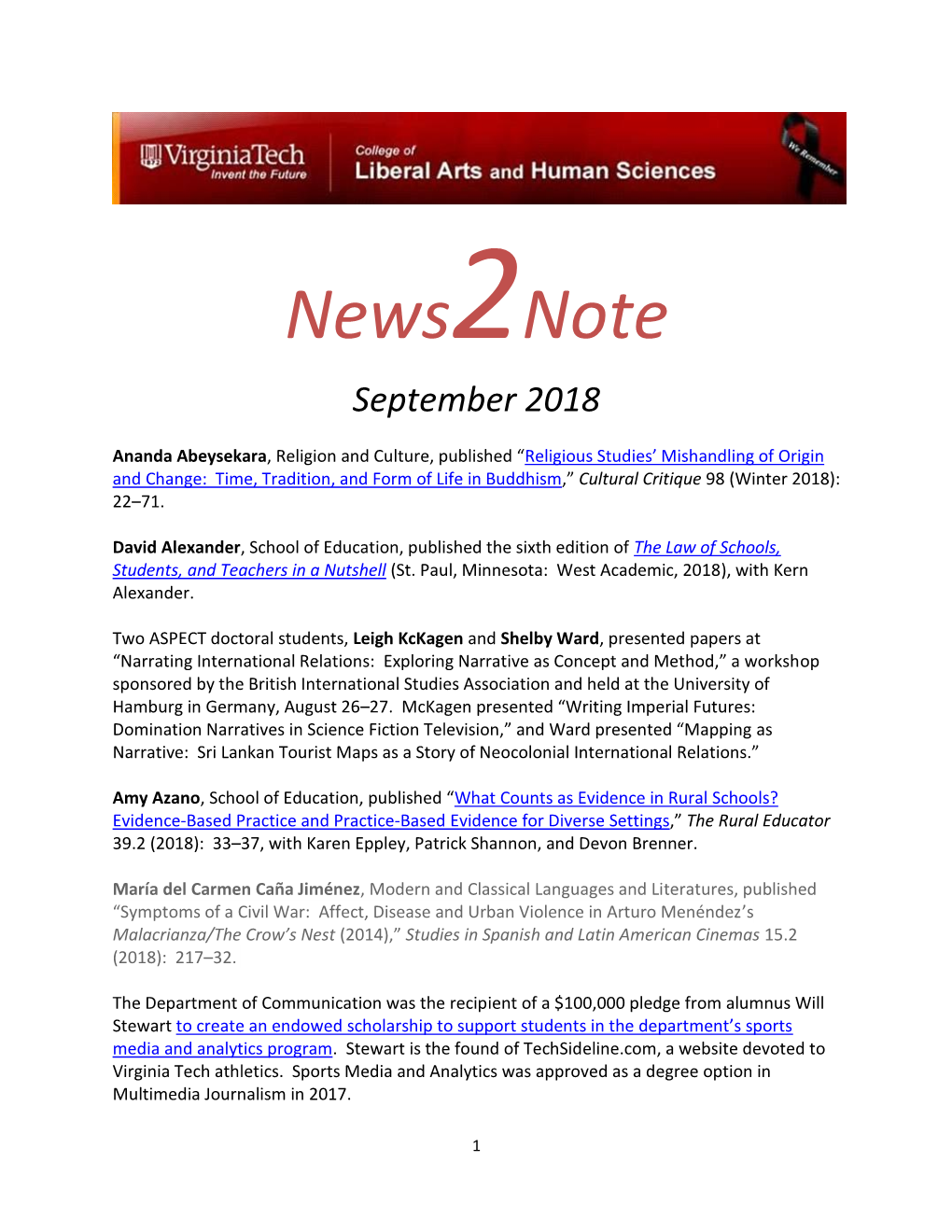 News2note September 2018