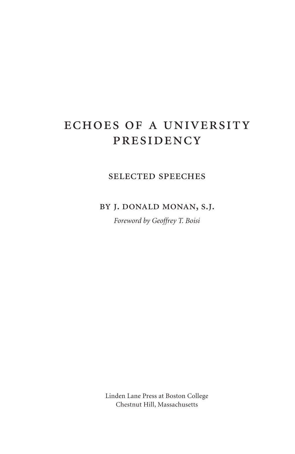 2944 Echoes of a University Presidency F6.Indd