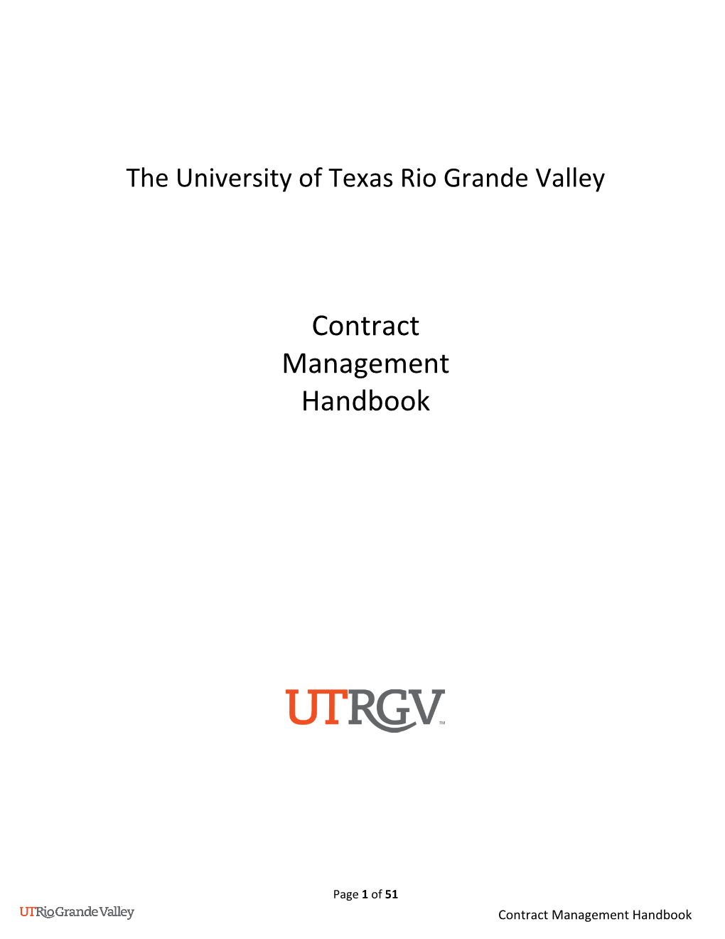 Contract Management Handbook