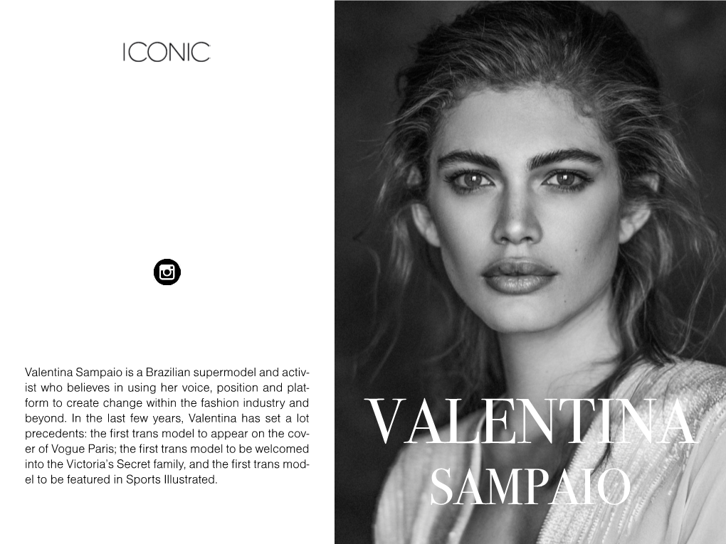 Valentina Sampaio Is a Brazilian Supermodel and Activ