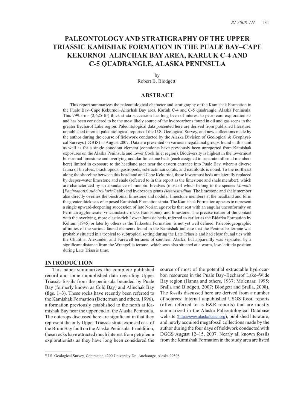 Paleontology and Stratigraphy of the Upper