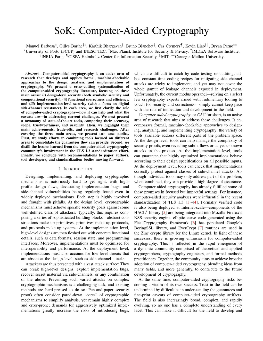 Computer-Aided Cryptography