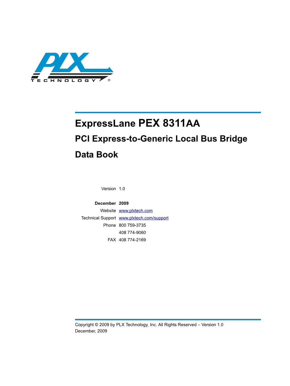 PEX 8311AA Data Book, Version